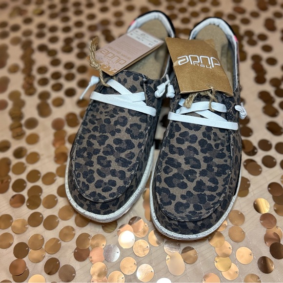 Women’s Jungle Brown~ Leopord “Wendy” Hey Dudes - Picture 3 of 11